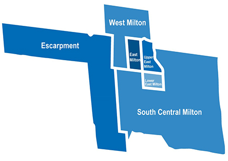 Milton Neighbourhoods map
